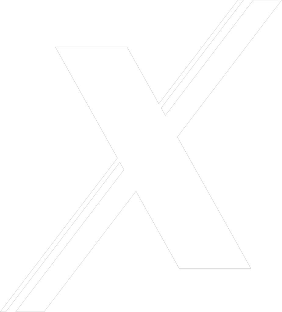 an x image used as background decoration